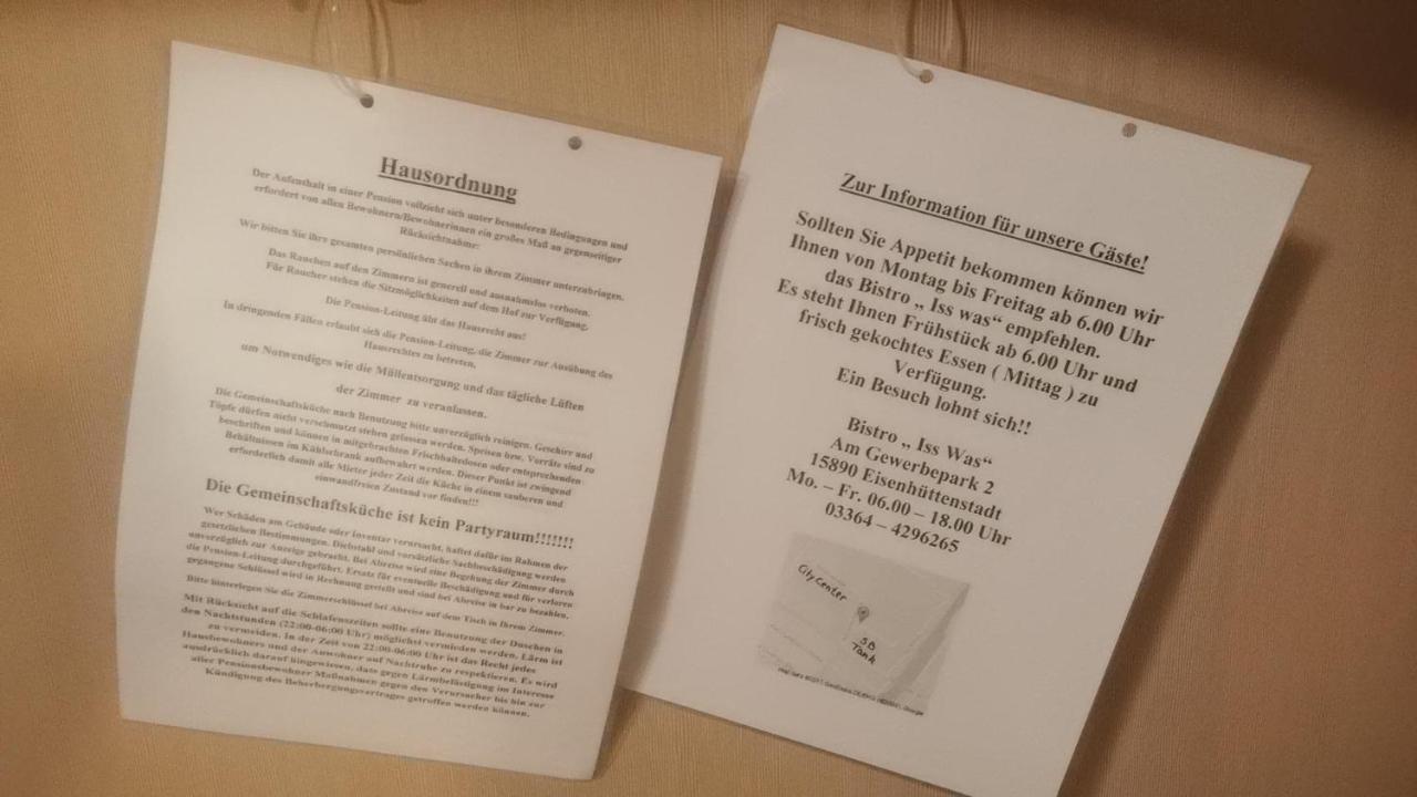 Zimmervermietung Schoenfliesser Stuben Auch Fuer Monteure Eisenhuettenstadt Luaran gambar